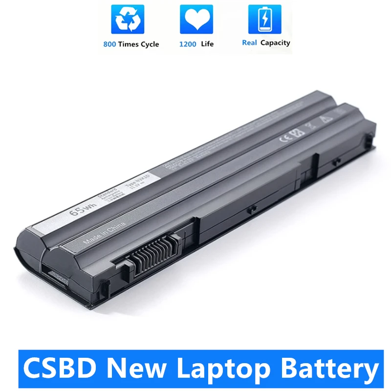 

CSBD New N3X1D Laptop Battery for DELL Latitude E5420 E5430 E5520 E5530 E6420 E6520 E6430 E6440 E6530 E6540 11.1V 65WH