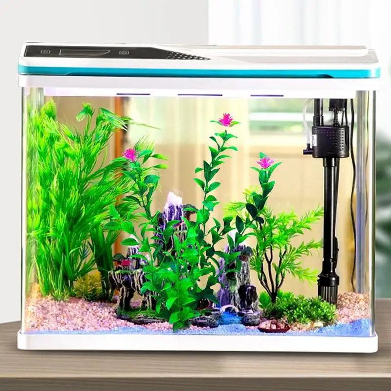 Aquarium Plants Fish Tank Decoration Simulation Fish Tank Plants Landscape Decoration For Freshwater Terrariums Chameleons