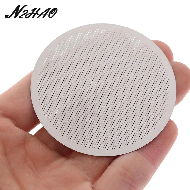 1pcs Stainless Steel Disc Metal Ultra Thin Filter For Aeropress Coffee Maker Kitchen Coffee Accessories