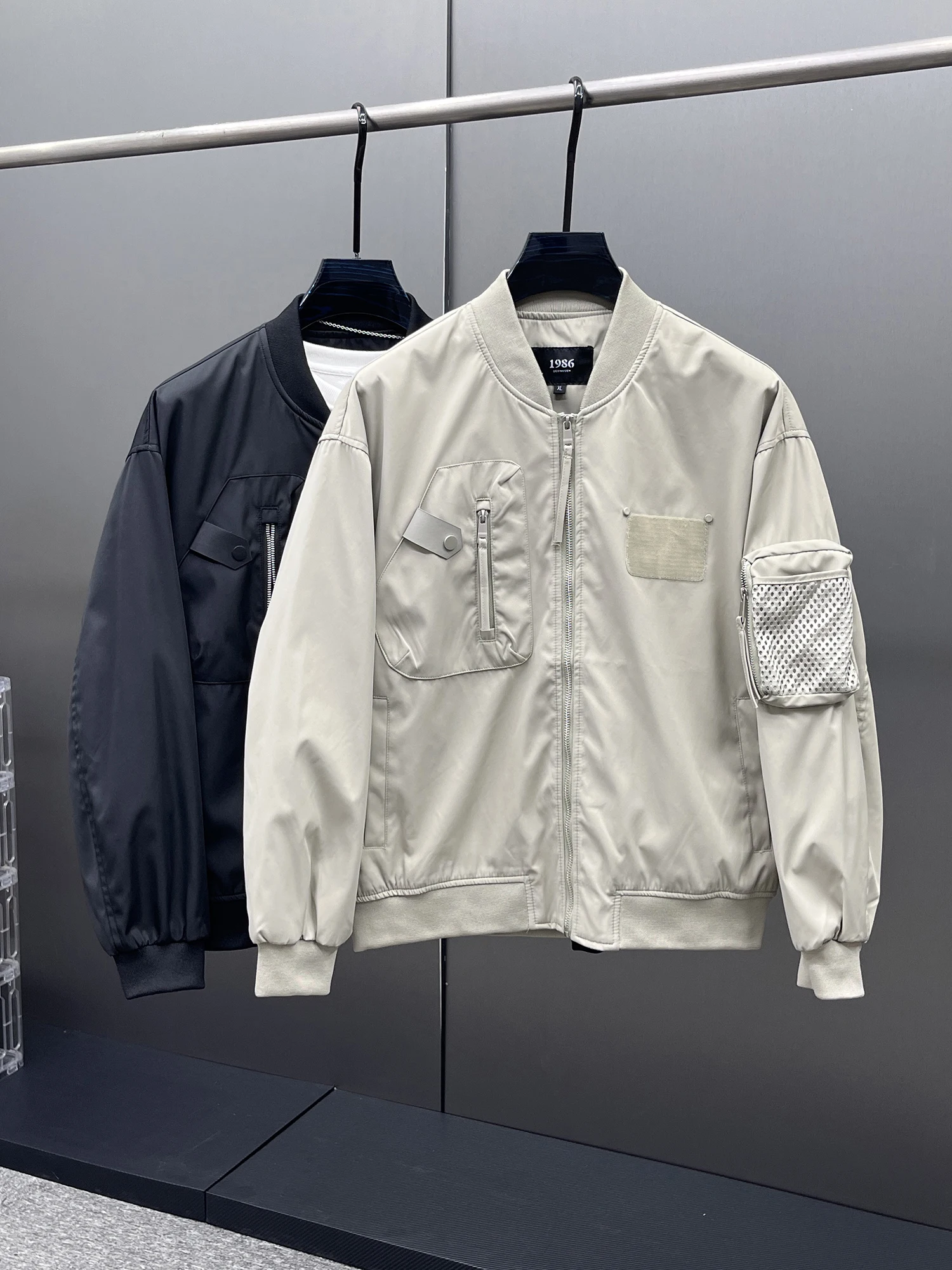 

Повседневная мужская бейсбольная куртка в американском стиле, молодежная, модная, осенняя, дышащая, из полиэстера и нейлона, комфортная