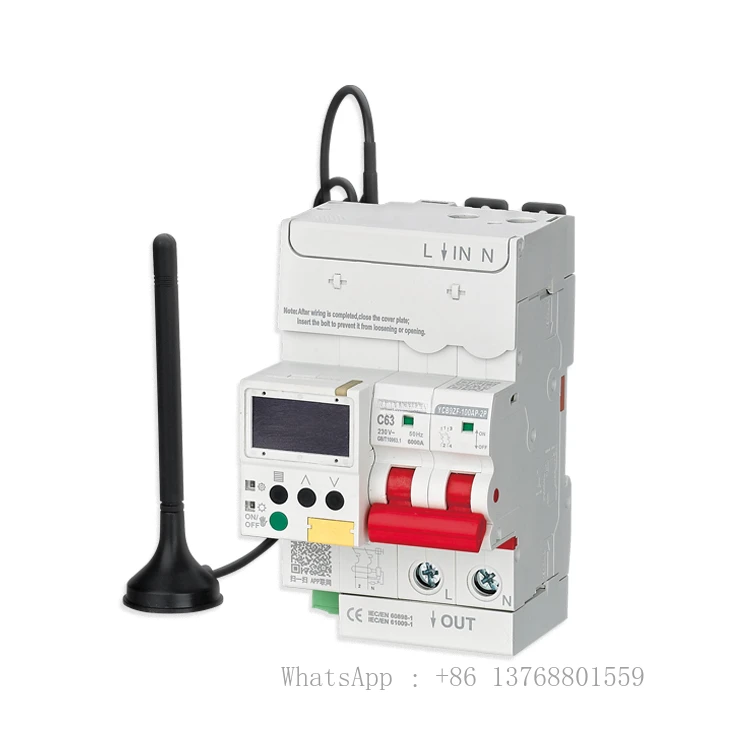 6KA 16A 32A 63A 100A Din Rail Wifi Smart MCB 50/60HZ 1p 2p 3p 4p Intelligent Smart Miniature Circuit Breaker