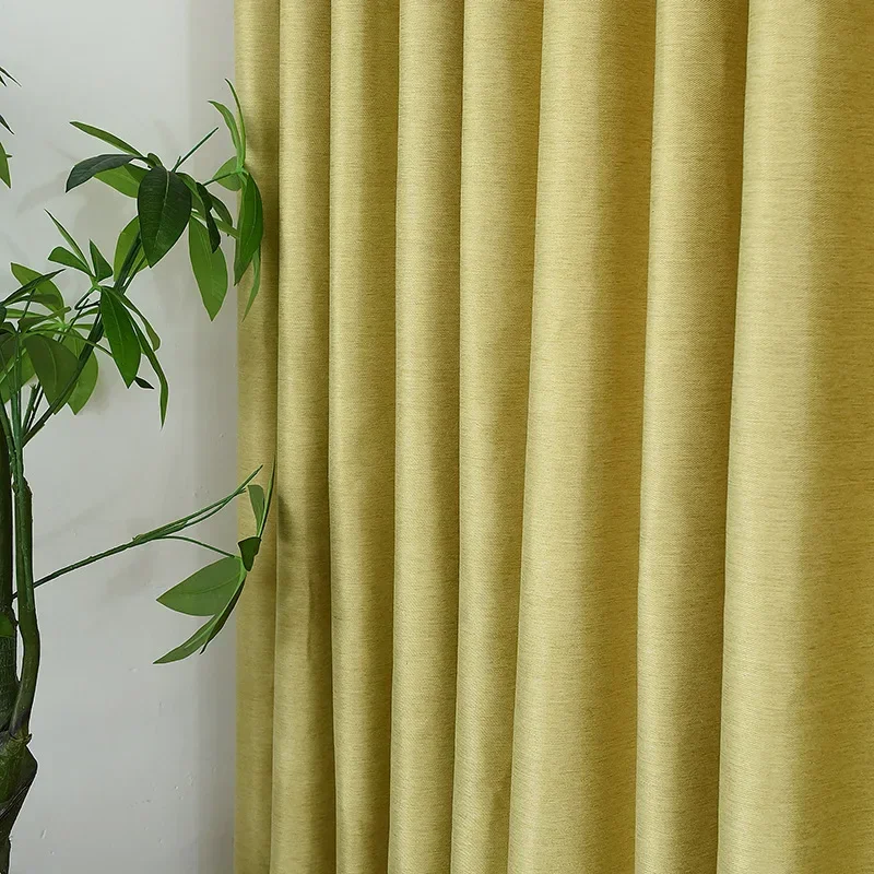 (74) Customized Cotton and Linen Thickened Curtains and High Shading and Shading Engineering Curtain Fabrics