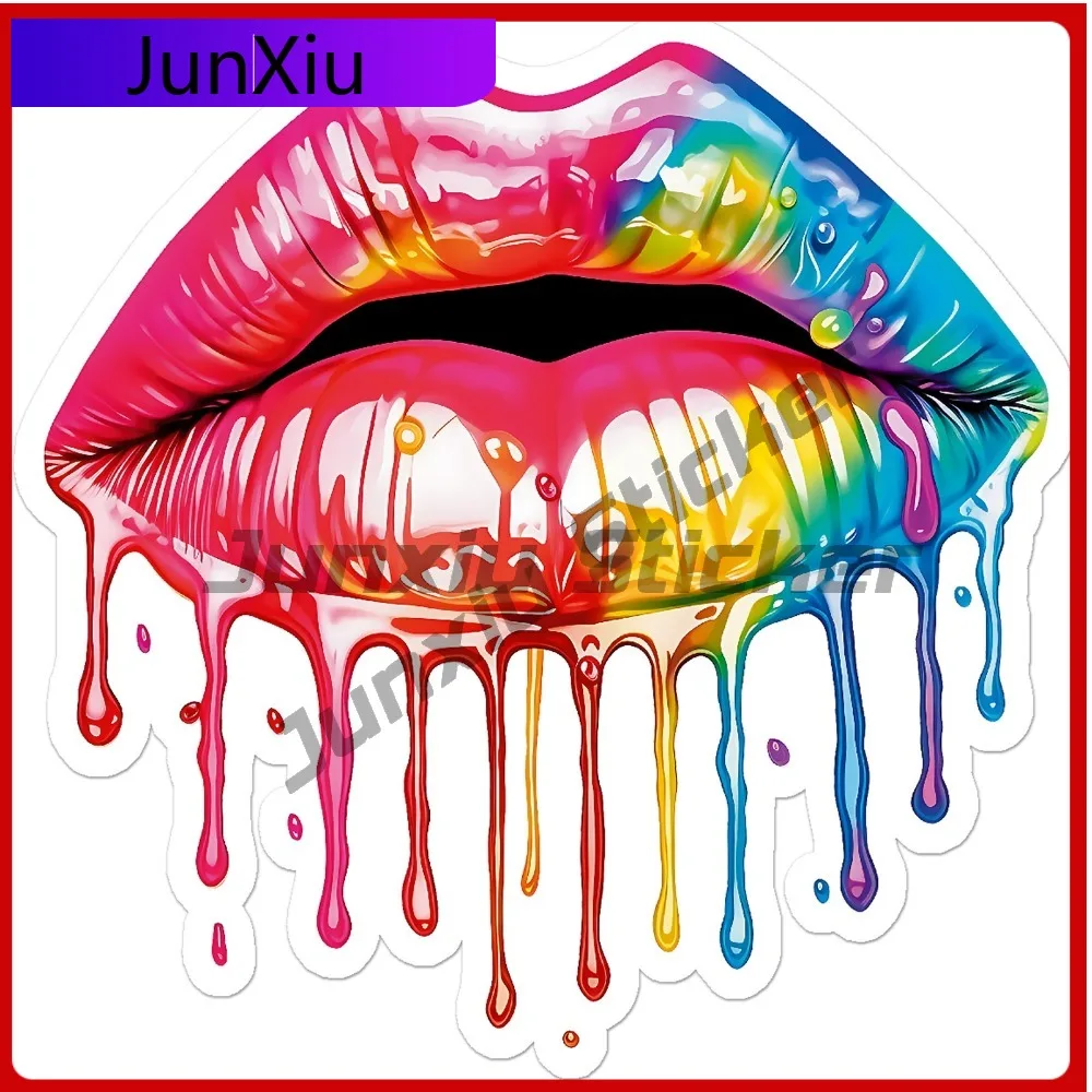 

Dripping Moist Lips Cute Must Have Vinyl Stylish Car Decal Sticker Waterproof Laptop Window Bumper Auto Exterior Gift Decor