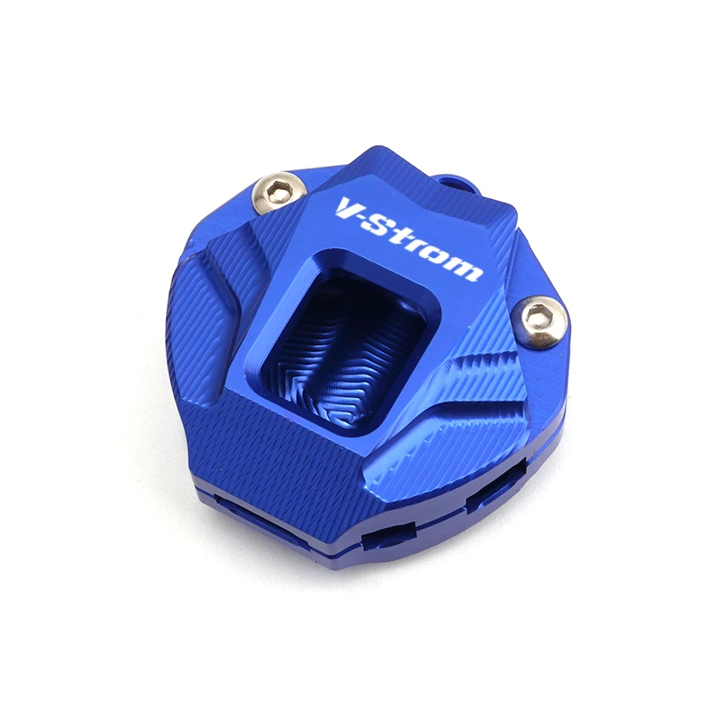 For Suzuki V-Strom 650 1000 1050 1050XT 800DE Vstrom DL1050 DL 650 800 DE Motorcycle CNC Key Case Shell Cover & Keyring Keychain