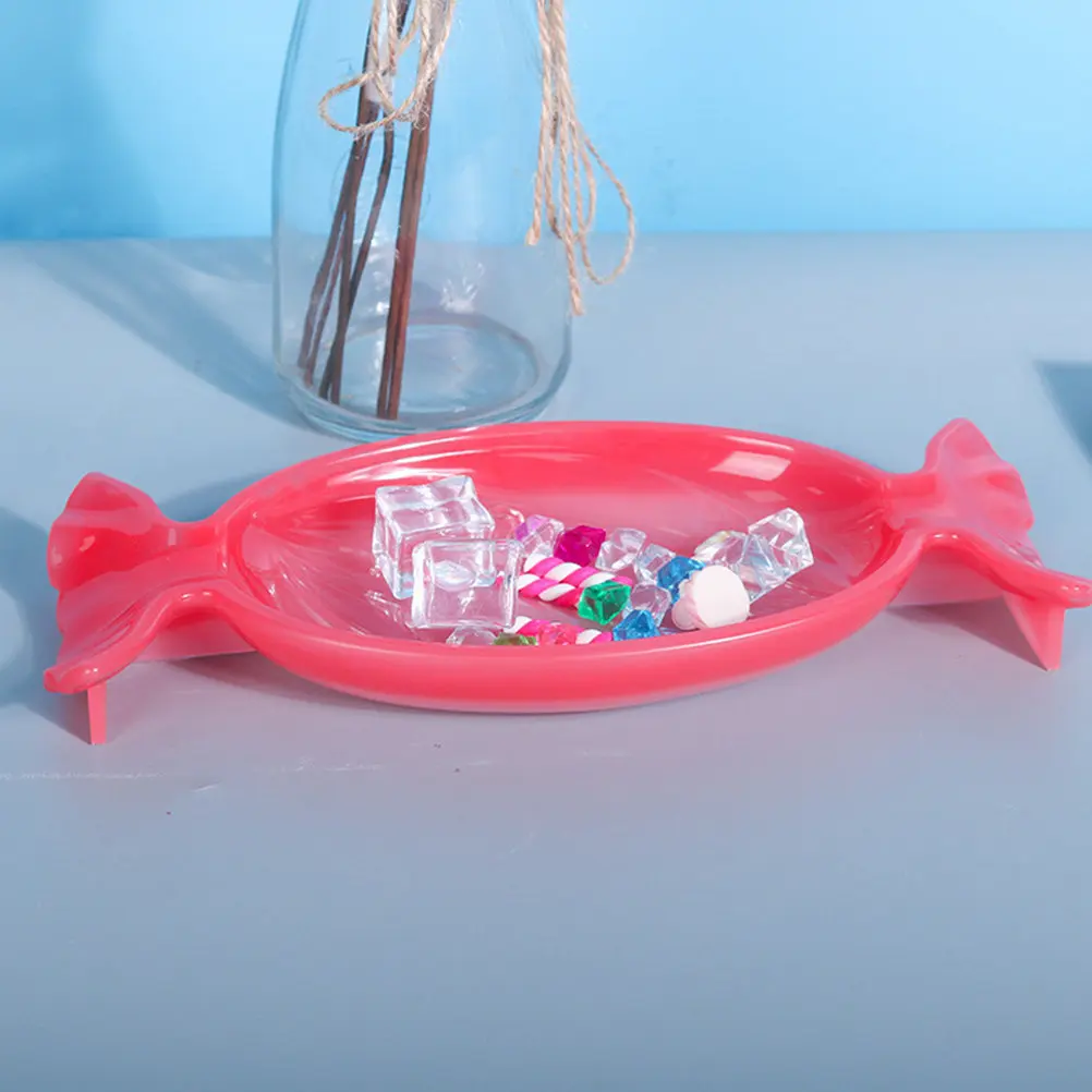 

1Pcs Silicone Candy Plate Mold for DIY Crafts Creative Crystal Epoxy Resin Molding Tool Nonstick Easy Release Reusable Safe Food
