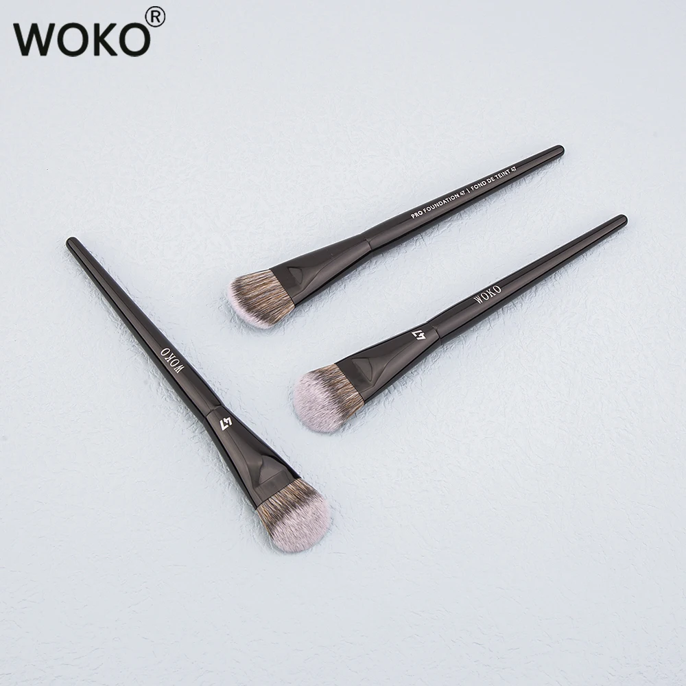 PRO 47 Foundation-Pinsel, Besen, Foundation-Schattenpinsel, flüssige Creme, Blending, Rouge, abgewinkelt, professioneller Make-up-Pinsel, kosmetisches Werkzeug – Detail 15