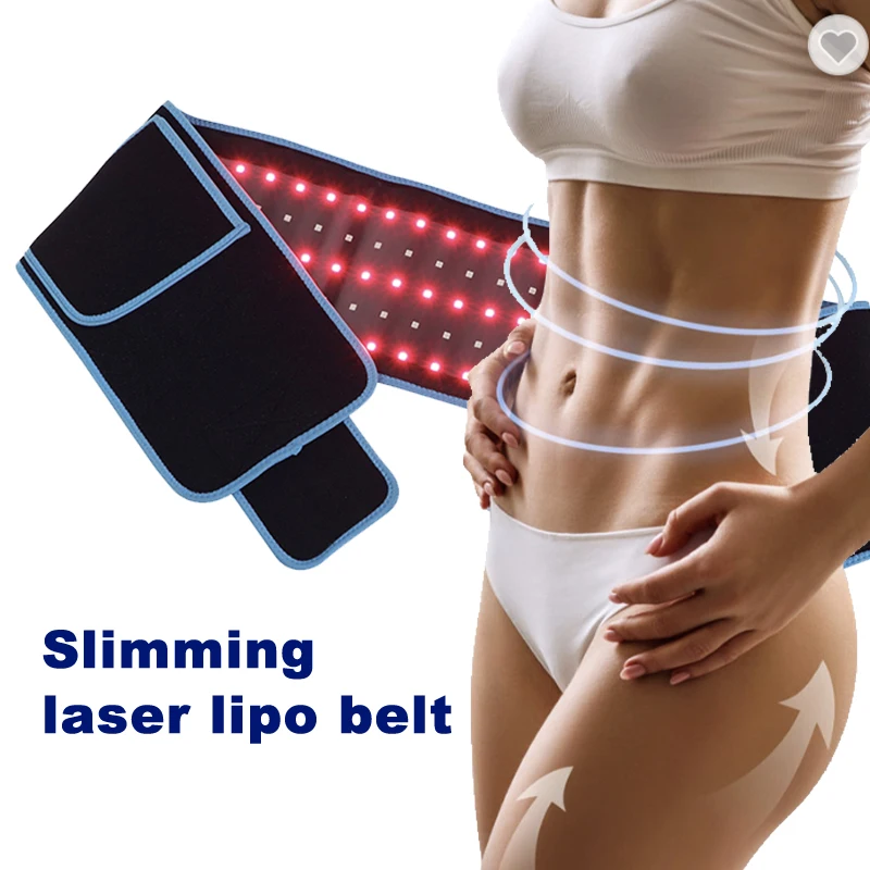 Led Light Therapy Belt Laser Lipo Wrap Mat Device 660nm 850nm Led Red Light Belt For Therapy And Fat Loss Hot