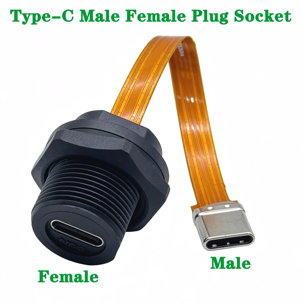 1/3Pcs Series Panel Type Front Mounted Socket Version 3.1 Female To Male Receptacle With FPC Wire Connector