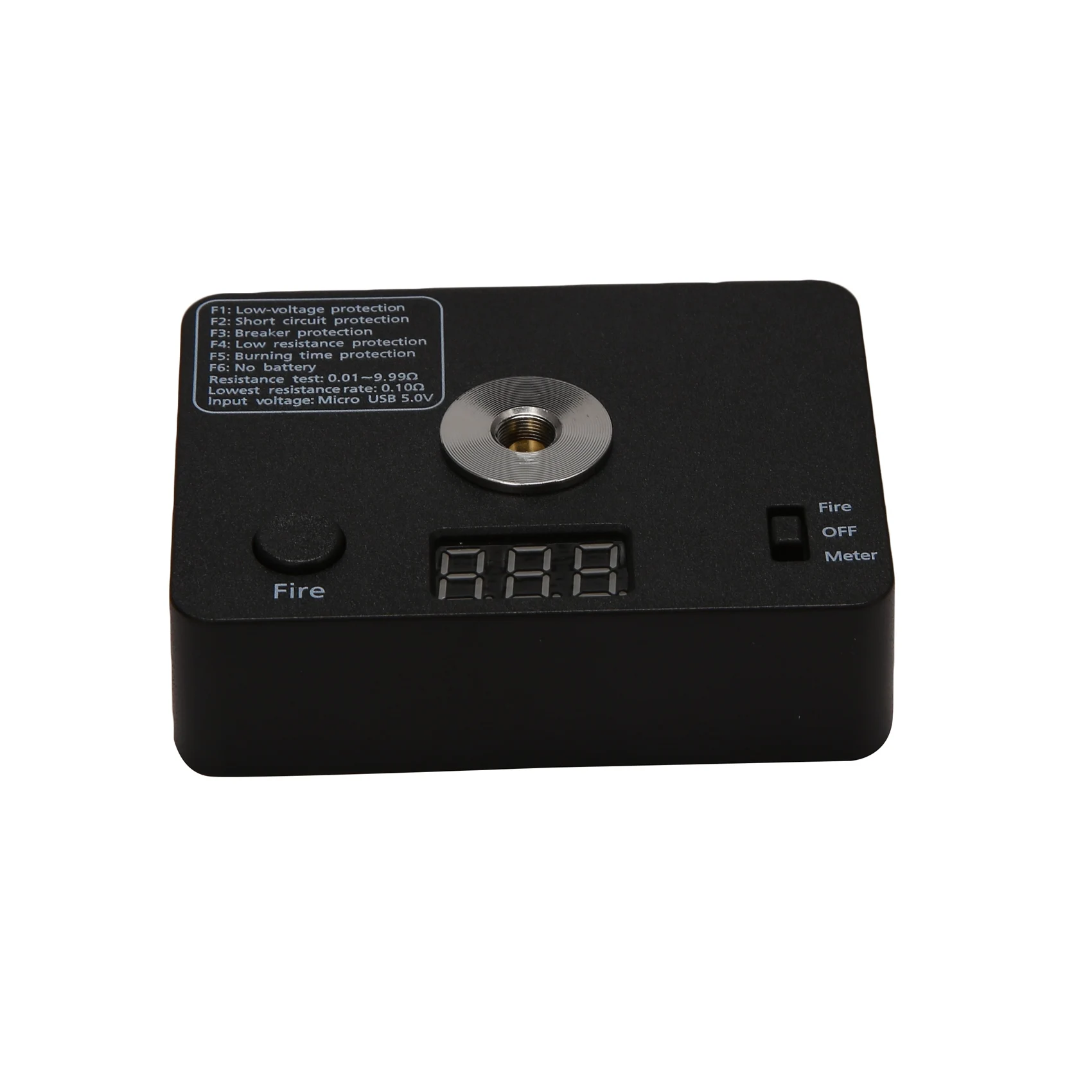 저항 테스터 옴 미터 521 탭 LED 코일 와이어 DIY 도구, E 510 스레드 Rba DIY 탱크용