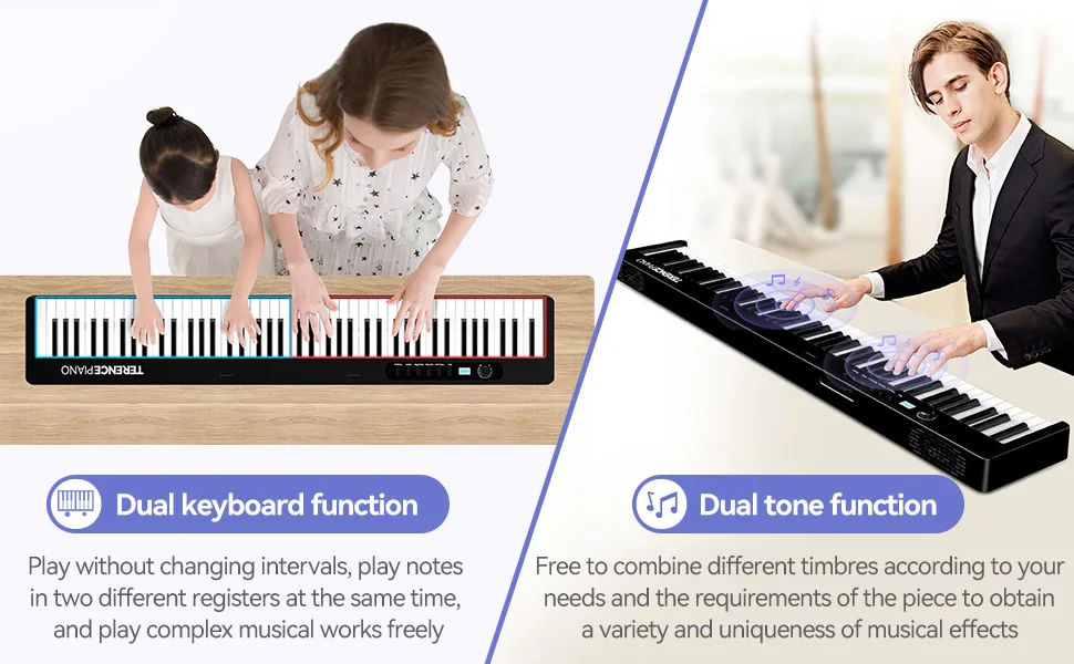 TERENCE V30 Folding Piano 88鍵盤 Amazon.com: TERENCE V30 Digital Piano 88 Key Weighted