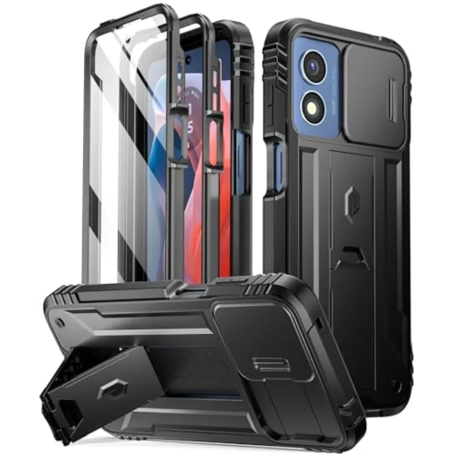 

Revolution Case for Motorola Moto G Play 4G 2024 [Not Fit 2023 Version], [Slide Camera Cover], Full-Body Military Grade Shockpr