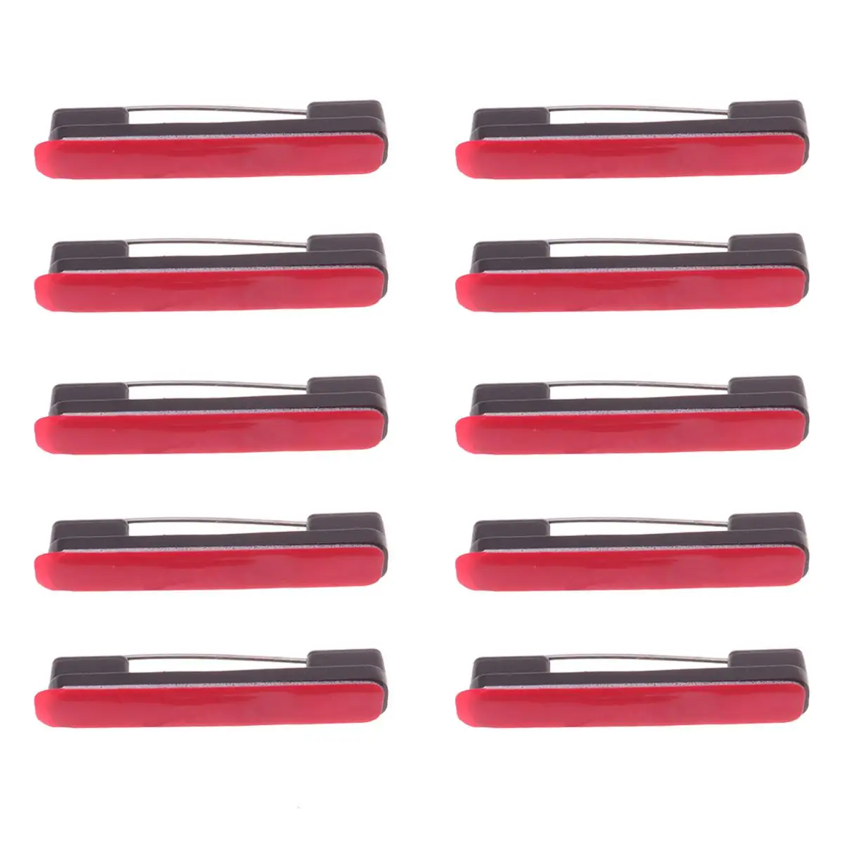 

100 Pcs Adhesive Safety Bar Pins Durable Plastic Easy Open Craft Items Name Tags Ribbons Flowers Buckle Backs