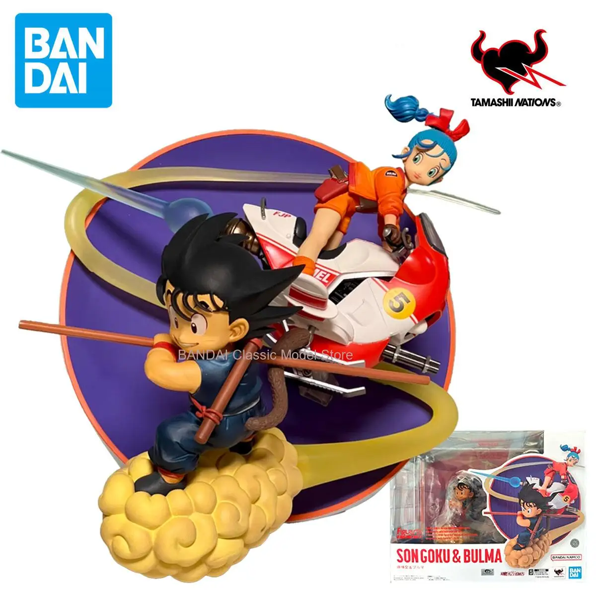

BANDAI Original Dragon Ball FiguartsZERO Bulma Son Goku Anime Action Figures Toys For Boys Girls Gift Collectible Model