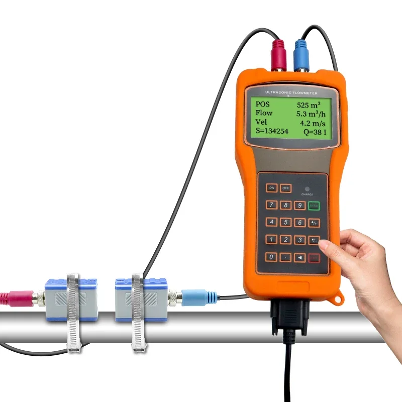 

2026 Portable Digital Ultrasonic Flow Meter Non-Invasive Liquid Measurement Tool for Water Wastewater Hydraulic Systems OEM