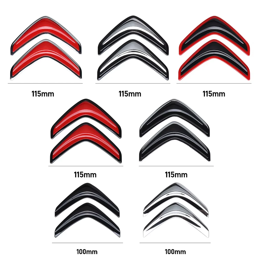 ABS Car Front Grille Badge Sticker Rear Bumper Logo Cover Sticker For Citroen C1 C2 C3 C4 VTS C-ELYSEE C3-XR Grand Picasso DS C5 - view 2
