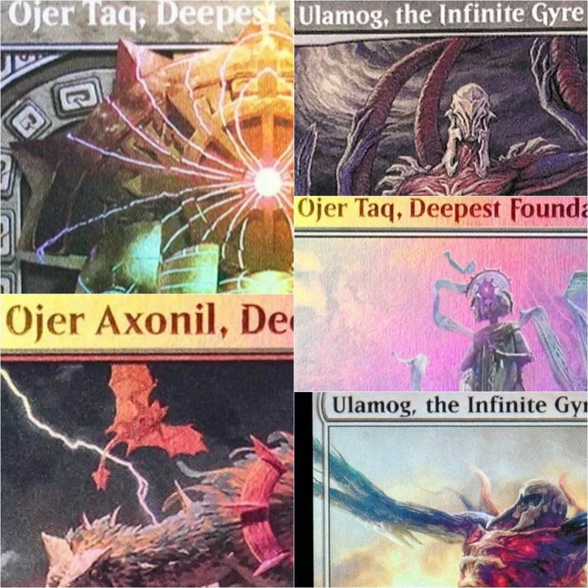 

”Ulamog,the Infinite Gyre/Ojer Taq,Deepest Foundation“ Magical Cards Proxy Top Quality Cards Board Game Trading Cards Proxy