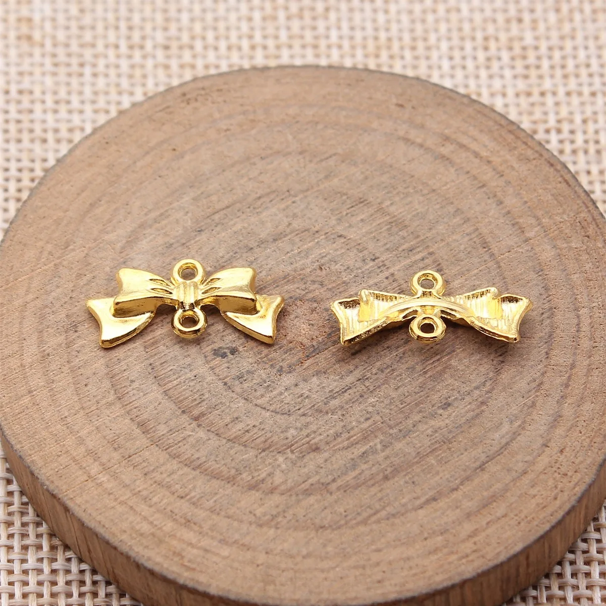 WYSIWYG 40pcs 20x9mm5 Color Antique Silver Bronze Bow Connector Charm Bow Charm For Jewelry Making Bow Charms Connector
