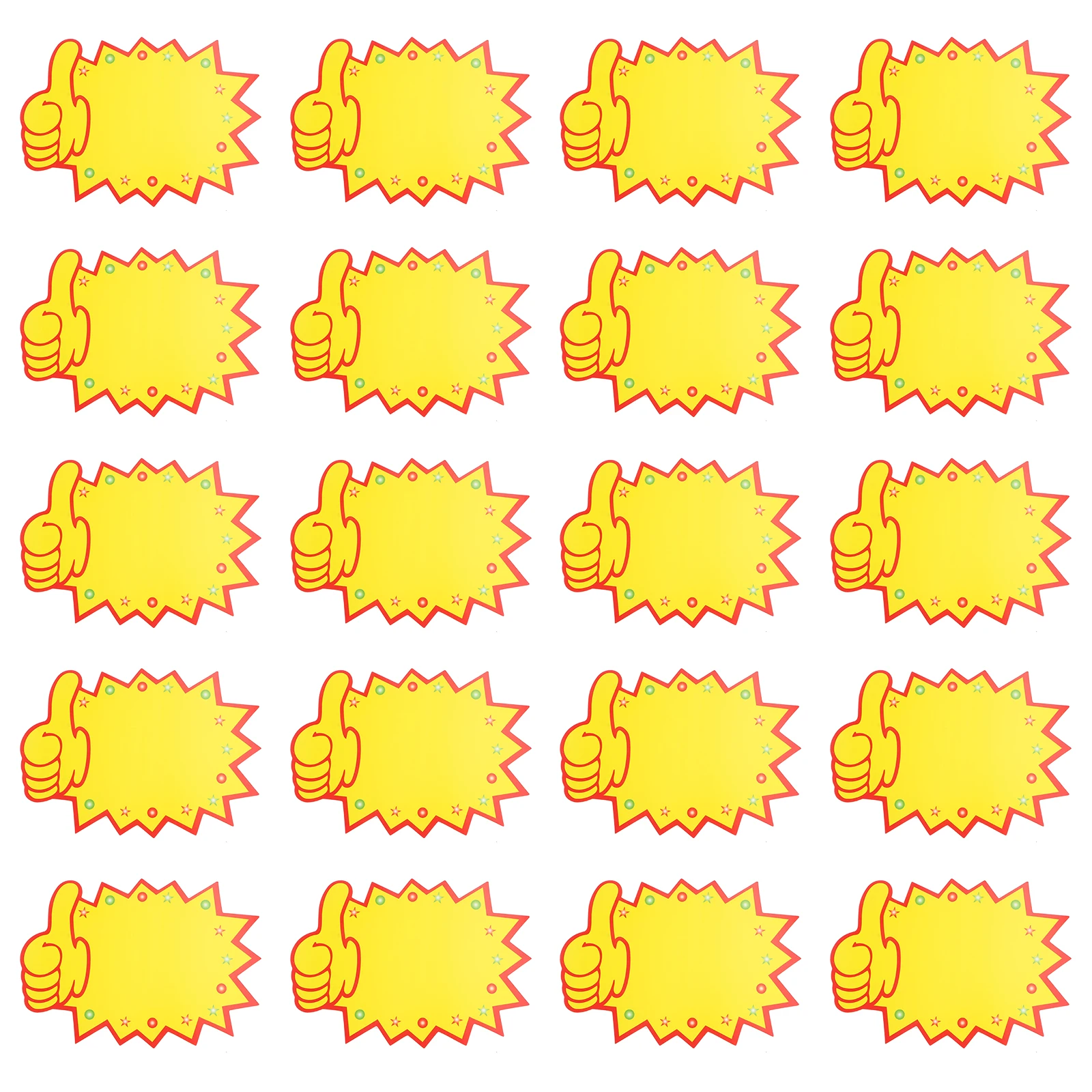 

100pcs Promotional Tags Advertising Stickers Retail Store Promotional Sticker Labels Round Paper Signs Price Tag Labels