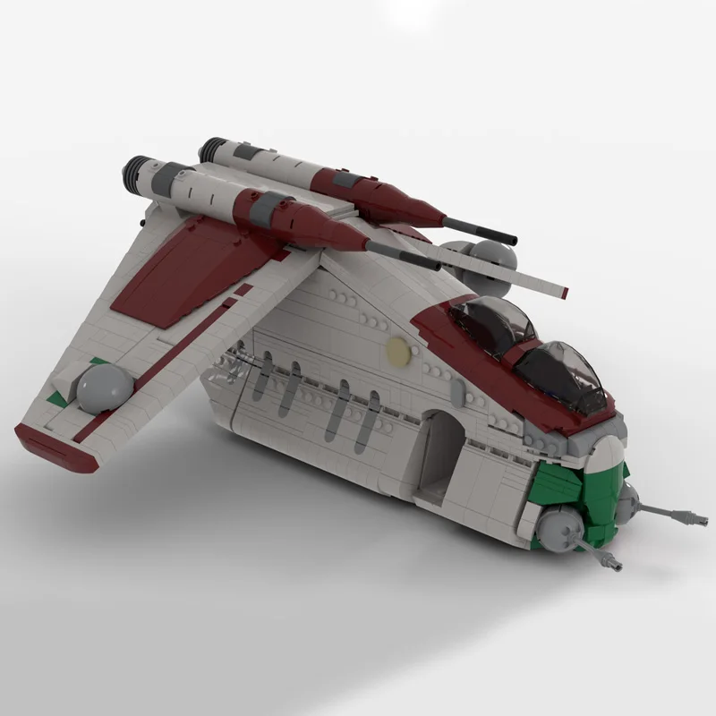 1679 قطعة الفضاء العسكرية مخصصة MOC الارتفاعات المنخفضة الاعتداء النقل سفينة الفضاء معركة لتقوم بها بنفسك العمارة التجمع لعبة مجسمة هدية #2
