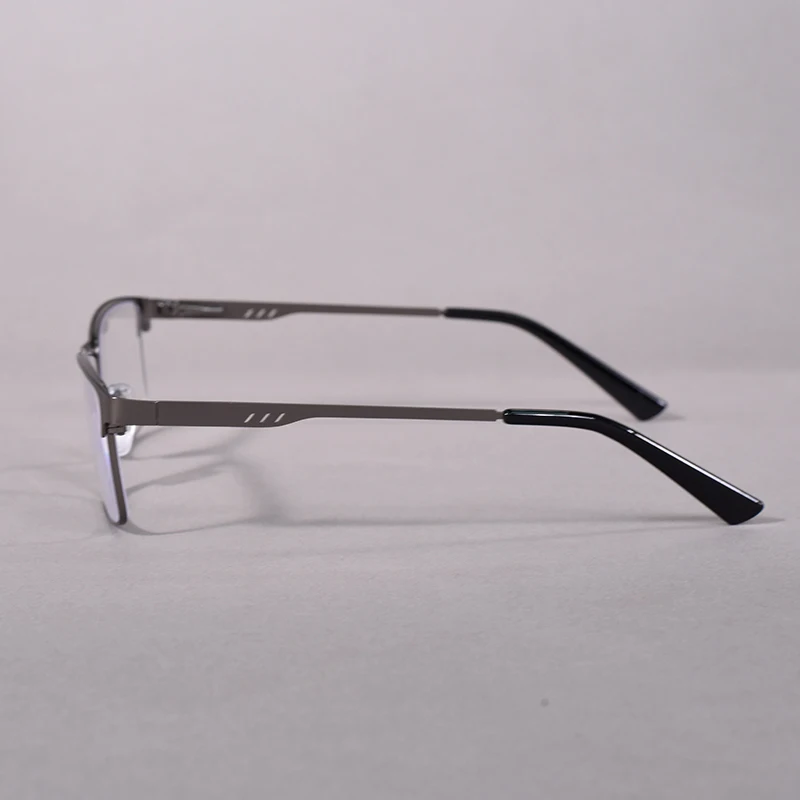 Mai Blume Anti Blau Licht Lesebrille Männer Metall Brillen Mit Frühling Scharnier Blau Farbe Rahmen Für Männer + 75 + 175 – Detail 12