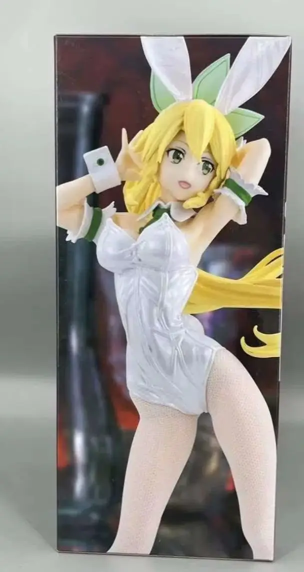 FuRyu BiCute Bunnies Figure Sword Art Online Leafa Pearl Rabbit Girl Anime Handmade Model Collection