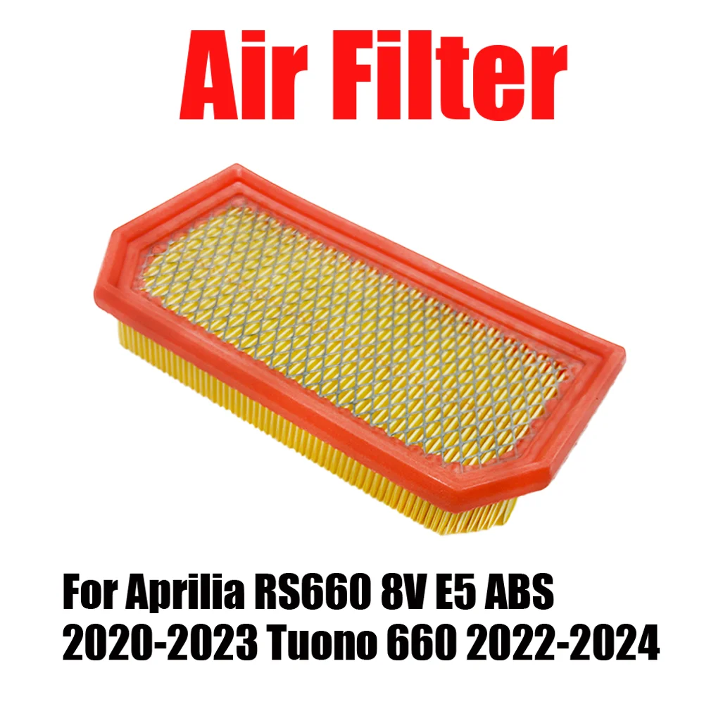 

For Aprilia RS660 8V E5 ABS 2020-2023 Tuono 660 2022-2024 Motorcycle Parts Air Filter Intake Cleaner