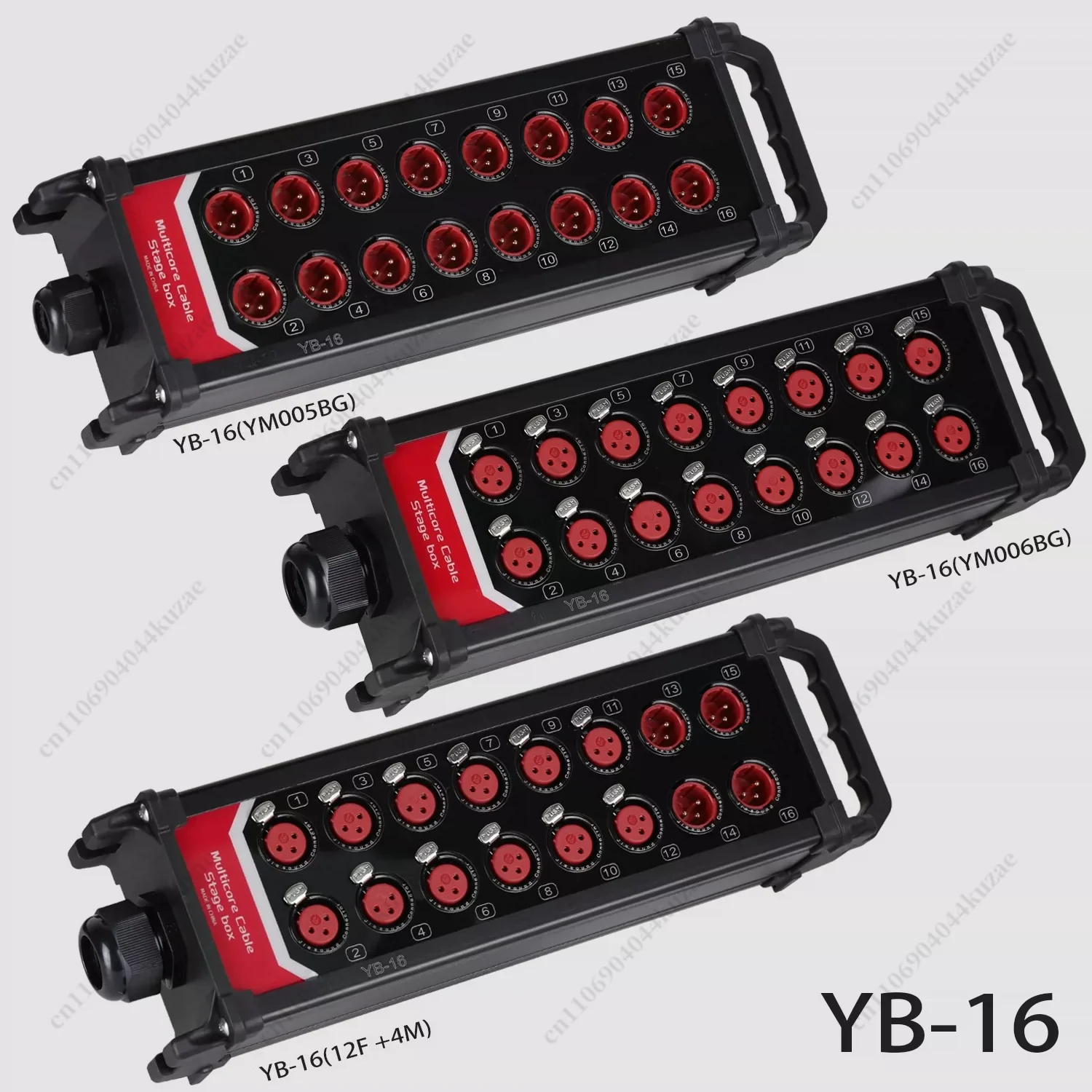 16 Channel Stage XLR Snake Cable Box, Multi‑Channel Signal Junction Box for Live Performance, Audio & Stage Lighting Equipment