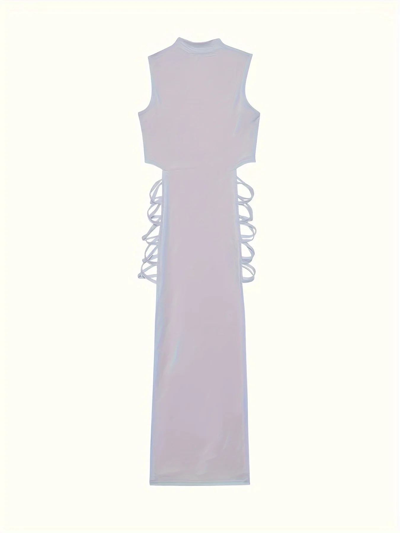 Sommer 2024 Neues Sexy Trägerkleid mit hohem Schlitz und Schriftzug-Print – Detail 11