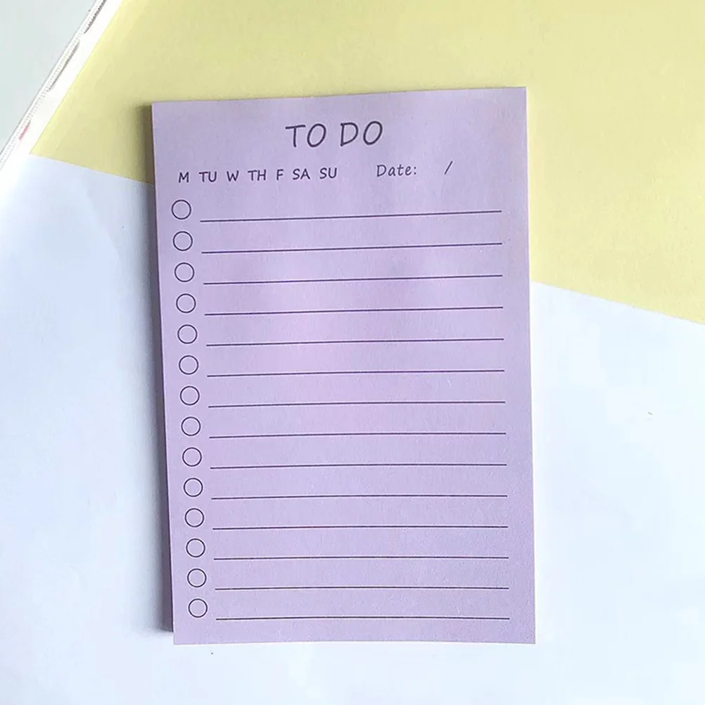 

6Pcs Memo Pads Adhesive Sticky Tabs Portable Practical Office School to-Do List Memo Stickers Sticky Tabs Small Notebooks