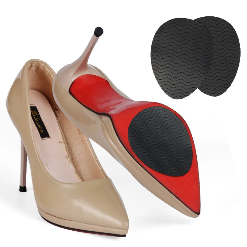 Rubber Shoe Sole Protector Wear-Resistant Non-Slip Forefoot Shoes Mat Self-Adhesive Sole Protector Rubber Pads Cushion