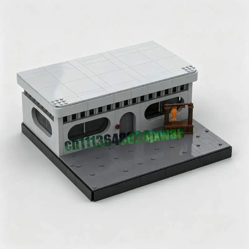 NEW 883PCS Restaurant Upper Levels MOC Creative Street View Model Custom Puzzle Architecture DIY Assembly Building Blocks Gifts