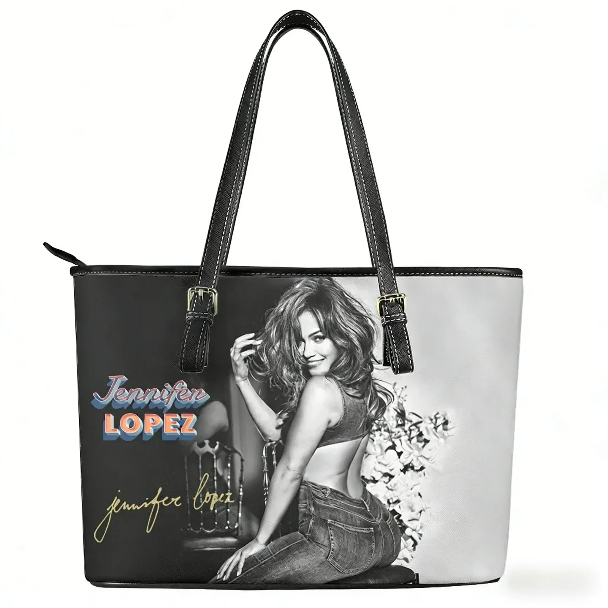 Jennifer Lopez Custom Handbag Womens Dance Singer Personalized Tote Bag Shoulder Bag Business Leather Purse Travel Bag Gift