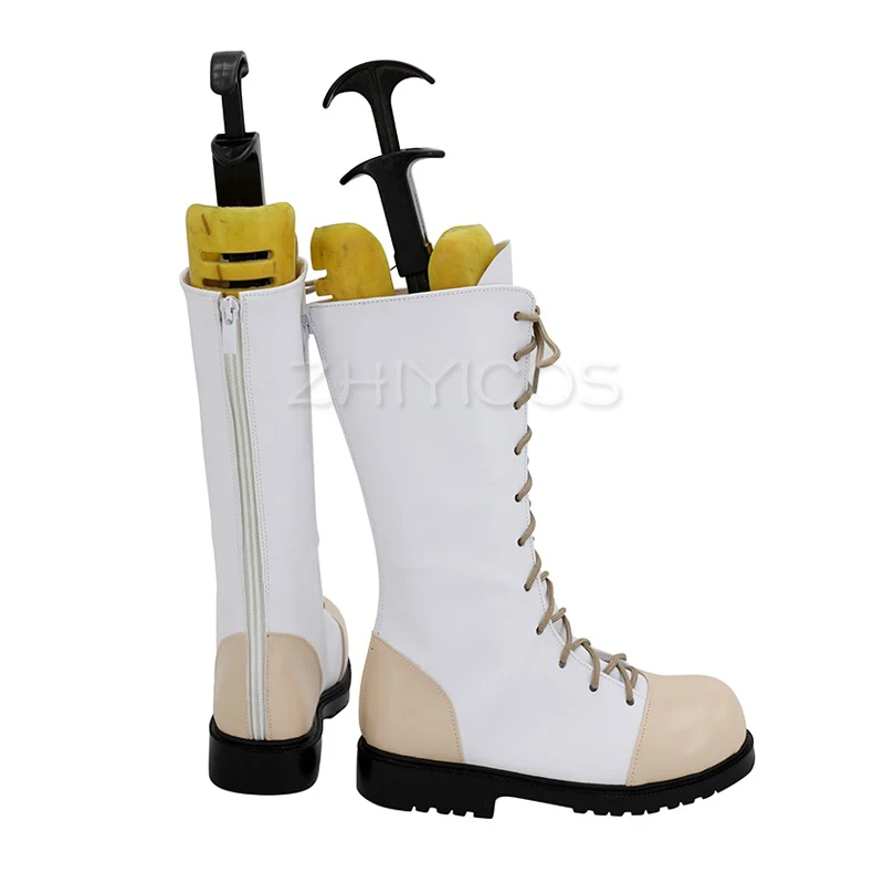 ZHIYICOS Anime Tsuyuri Kanawo zapatos de Cosplay botas de cuero Pu con cremallera mujeres hombres zapatos de fiesta de Halloween hechos a medida