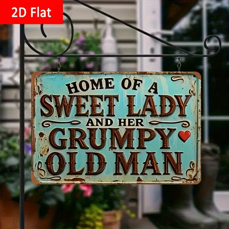 2D Flat Funny Marriage Humor Metal aluminum Sign - 