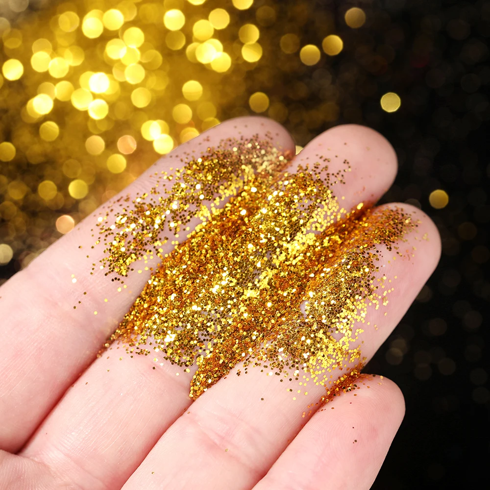 20g/Bag Holographic Fine Glitter Powder For Epoxy Filling Laser Glitter Gold Silver Fine Powder DIY Resin Mold Filling Crafts