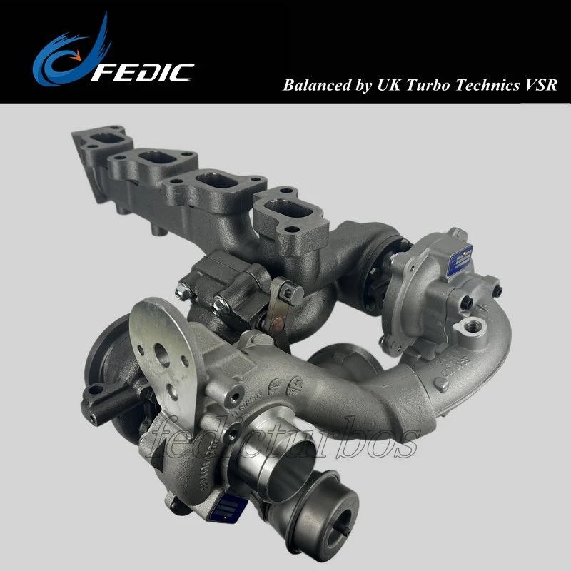 Twin Turbocharger R2S KP35+K04 10009880102 03L145715F turbine full turbo for VW Amarok 2.0 BiTDI 120 Kw 163 HP CFCA 2010