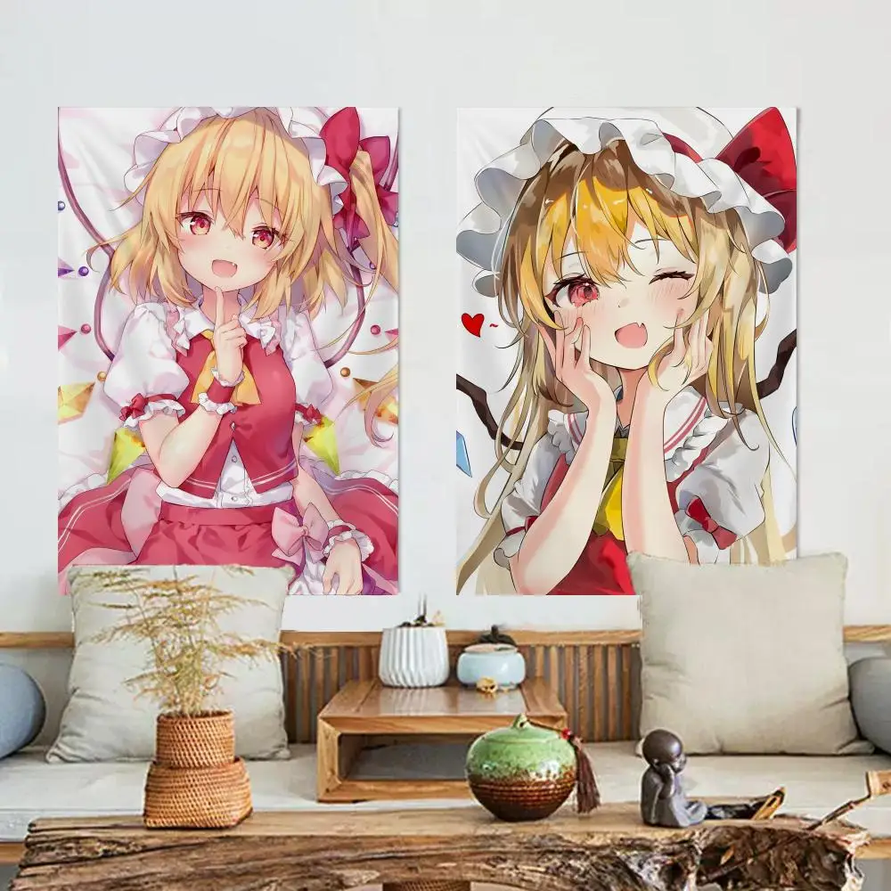 Flandre Scarlet T-Touhou Project Tapestry For Indoor Outdoor Living Room Bedroom Patio Durable Versatile Decor All Weather Use