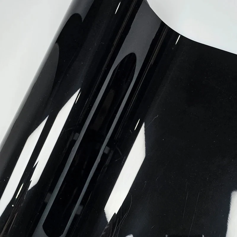 Glänzend Schwarze Kratzfeste Auto-Vinylfolie Wasserdichte Selbstklebende Folie Motorrad-Karosserie-Aufkleber – Detail 10