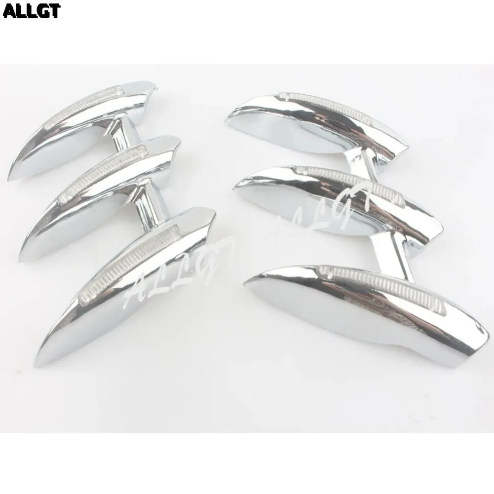 Chrome Front Fender Fork Tower Accents Set fit for Honda Gold Wing GL1800 2001 2002 2003 2004 2005 2006 2007 2009 2010 2011