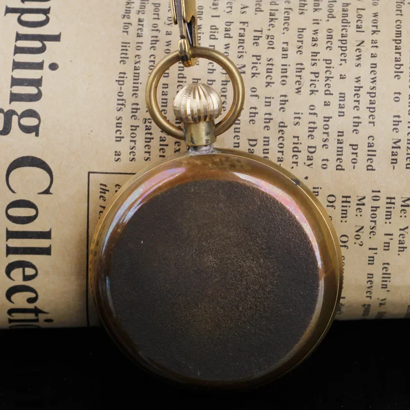 Relógios de bolso mecânicos com corrente para homens, Antique e Vintage Hand, alta qualidade, PJX049