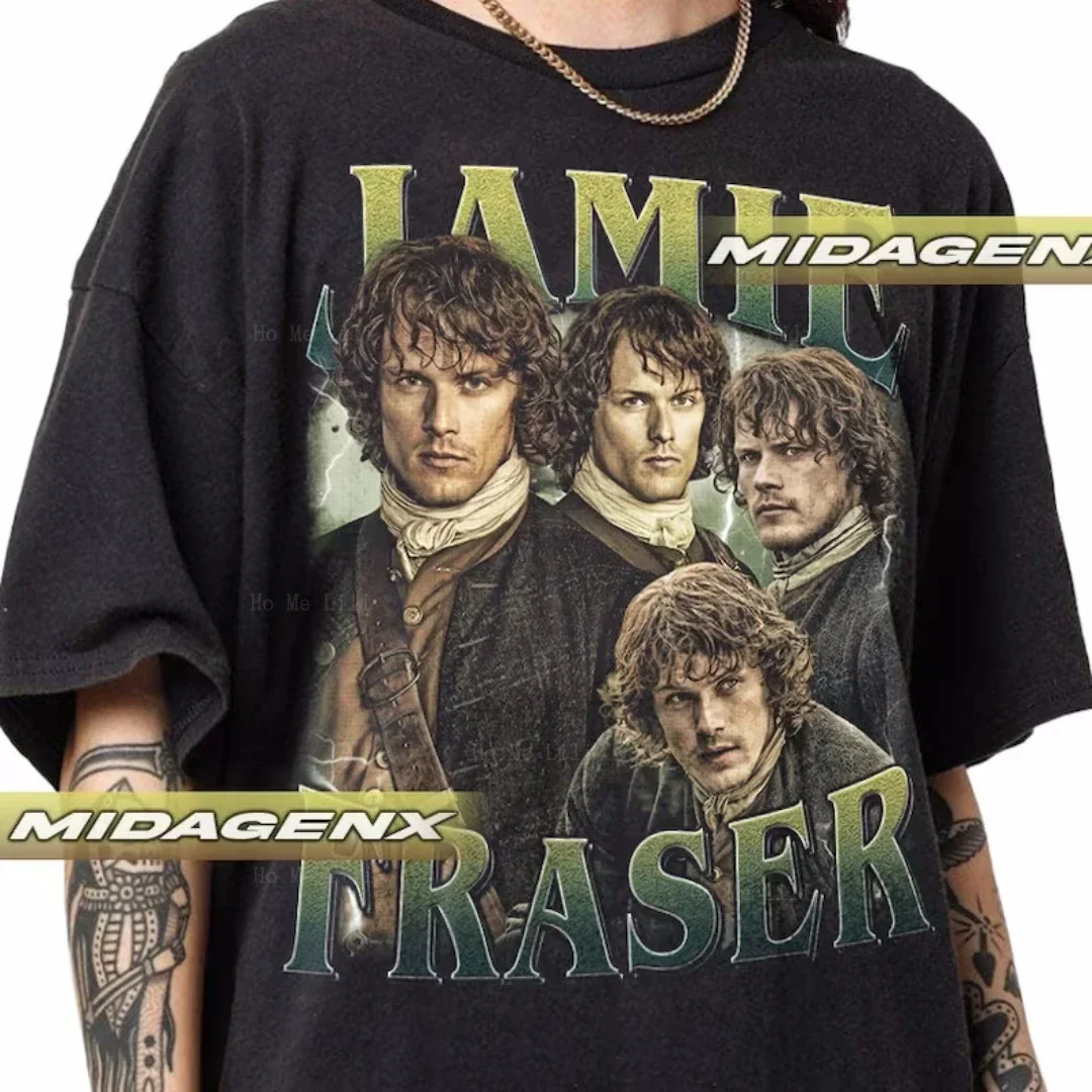 Limited Jamie Fraser Outlander Vintage Oversized Custom T-Shirt Gift For Women And Man Unisex T-Shirt