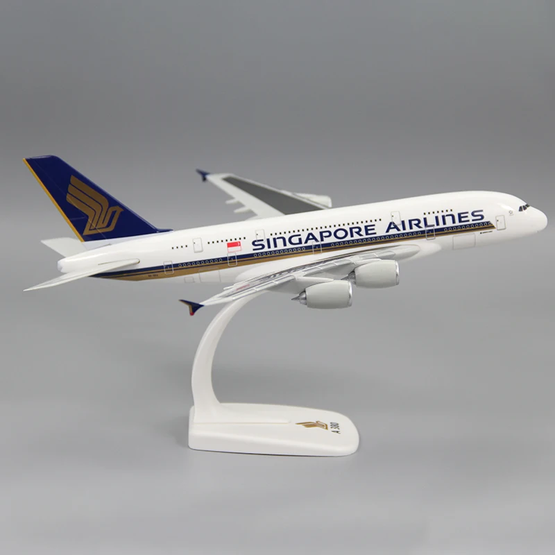 1/250 Scale A380 Singapore Airline Aircraft Plastic ABS Assembly Plane Model Airplanes Model Toy For Collection-NEW LIVERY