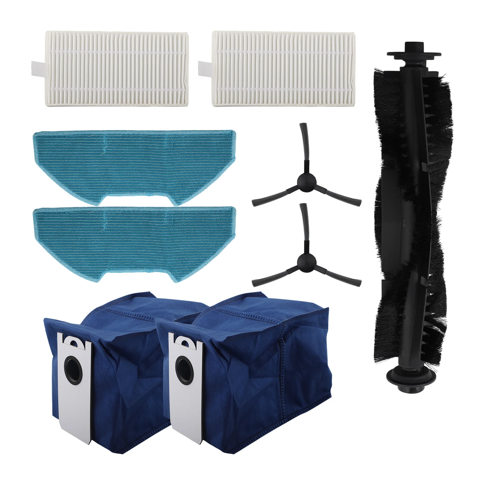 

For BObsweep For Dustin For Ultra-Vision Vacuum Cleaner Main Side Brush Filter Mop Cloth Bag Kit