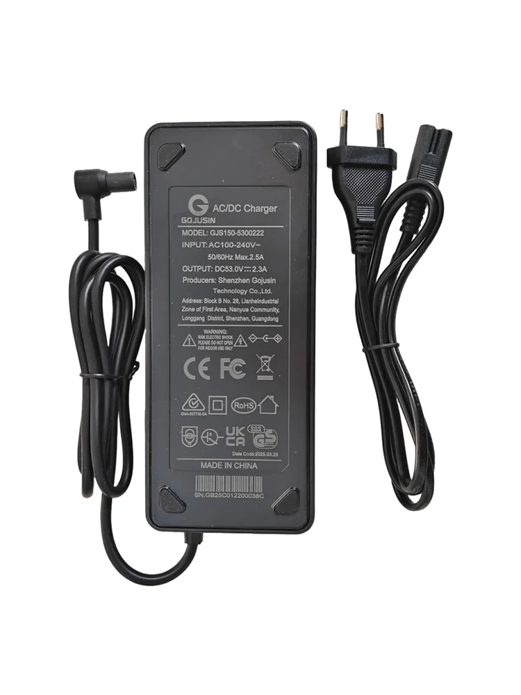 120W Schnellladegerät für NAVEE ST3 ST3 Pro GT3 GT3 Pro GT3 MAX Elektroroller-Teile 53,6V 2,3A Li-Ionen-Akku-Stromversorgung