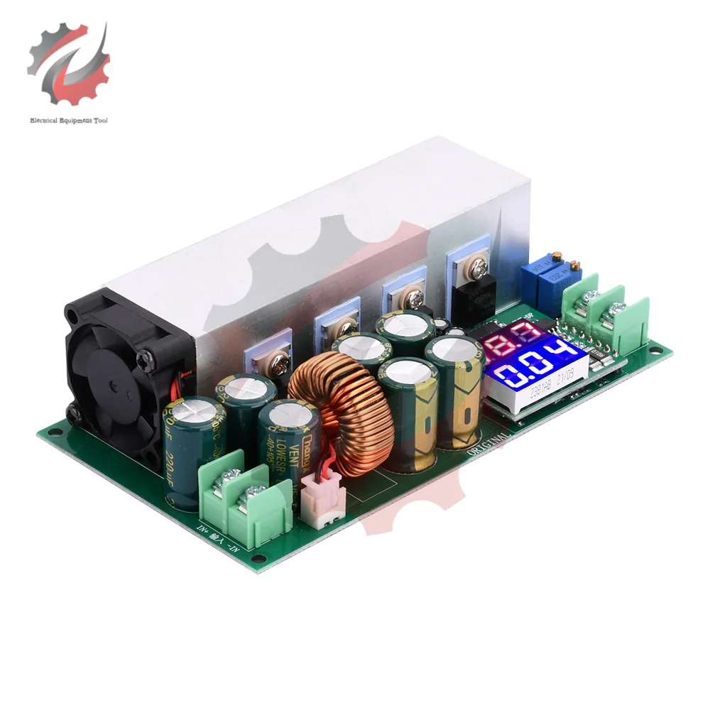 DC-DC 600W  Adjustable Step Down Power Supply Module 12-80V to 2.5V-50V 20A Buck Converter Module With Voltage Current Display