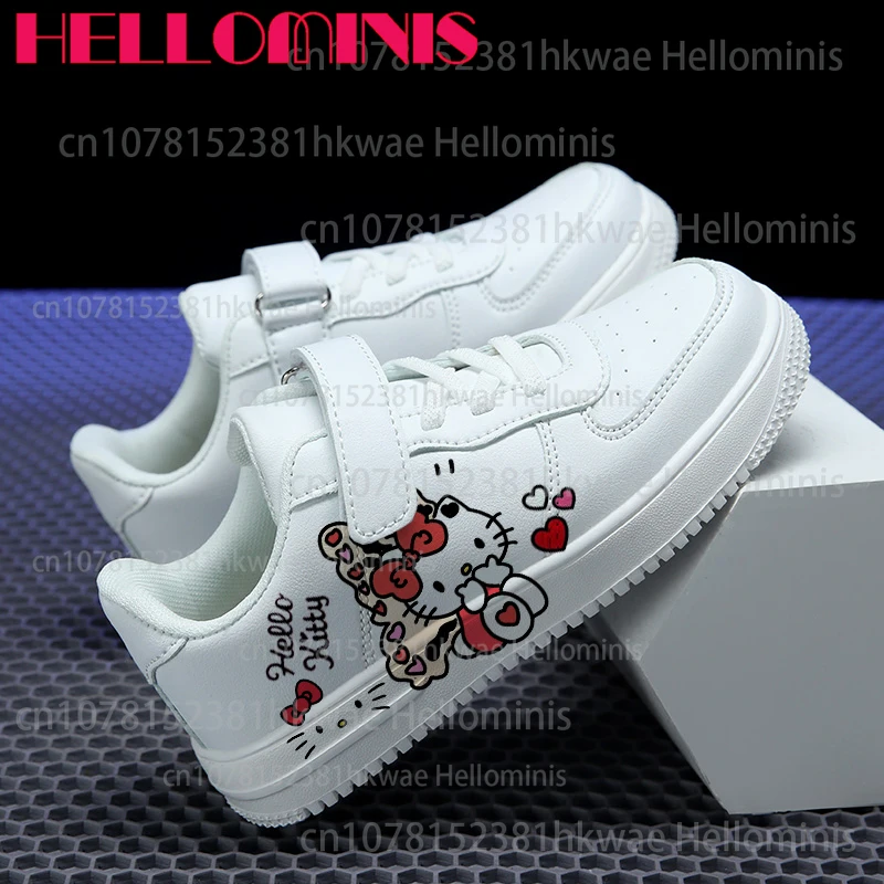 طباعة ثلاثية الأبعاد مرحبا كيتي أحذية الأطفال بنين بنات المشي في الهواء الطلق مقاومة للانزلاق أحذية الوالدين والطفل هدية عيد ميلاد 2025 #4