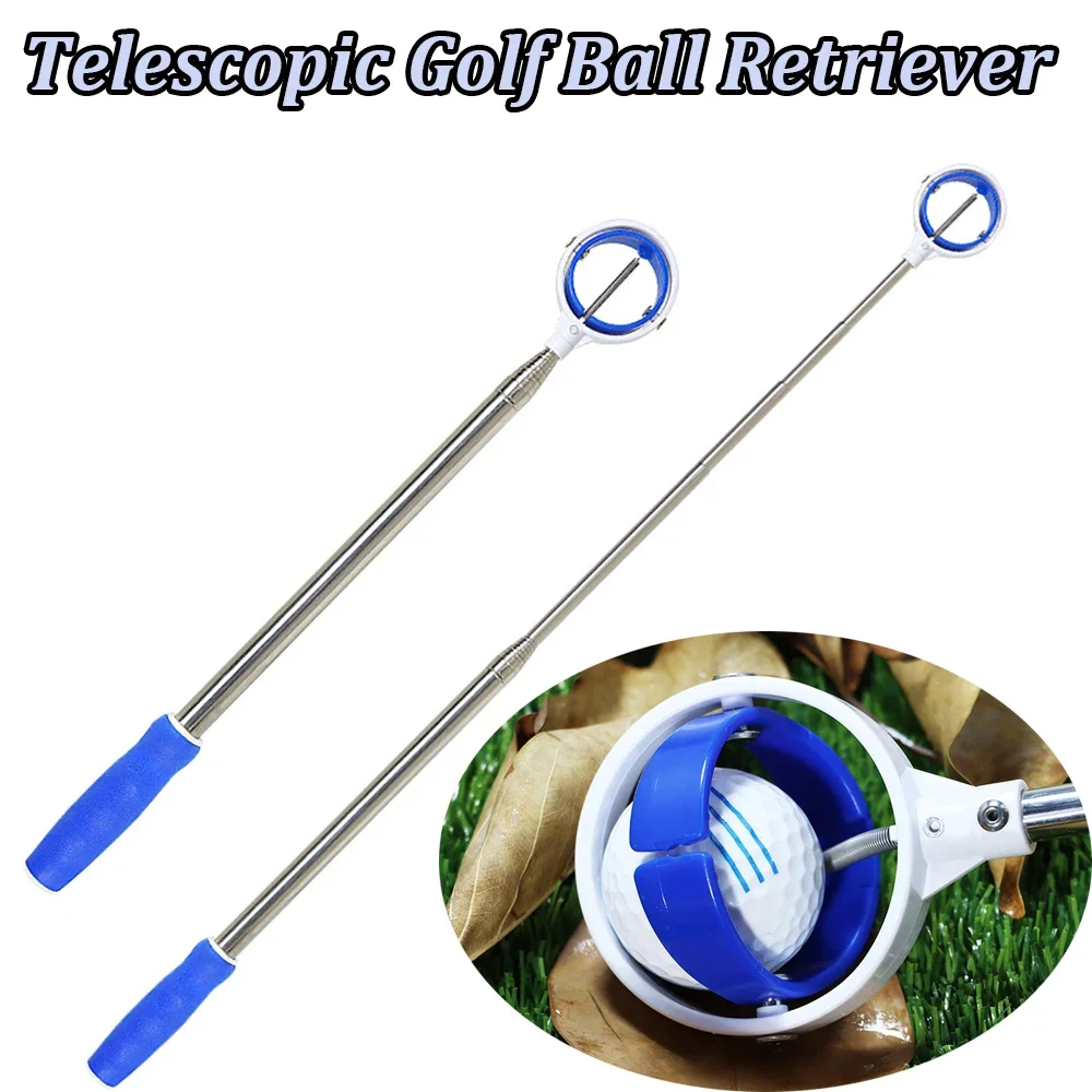 6/9/12FT Golf Ball Retriever Telescopic สําหรับน้ําฤดูใบไม้ผลิ Release-Ready หัวสแตนเลสสตีล Ball Retriever เครื่องมือ