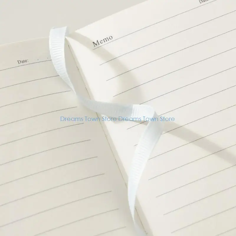 HX6A Small PU Leather Notebook with 90 Sheets Lined Paper and Ribbon Bookmarks