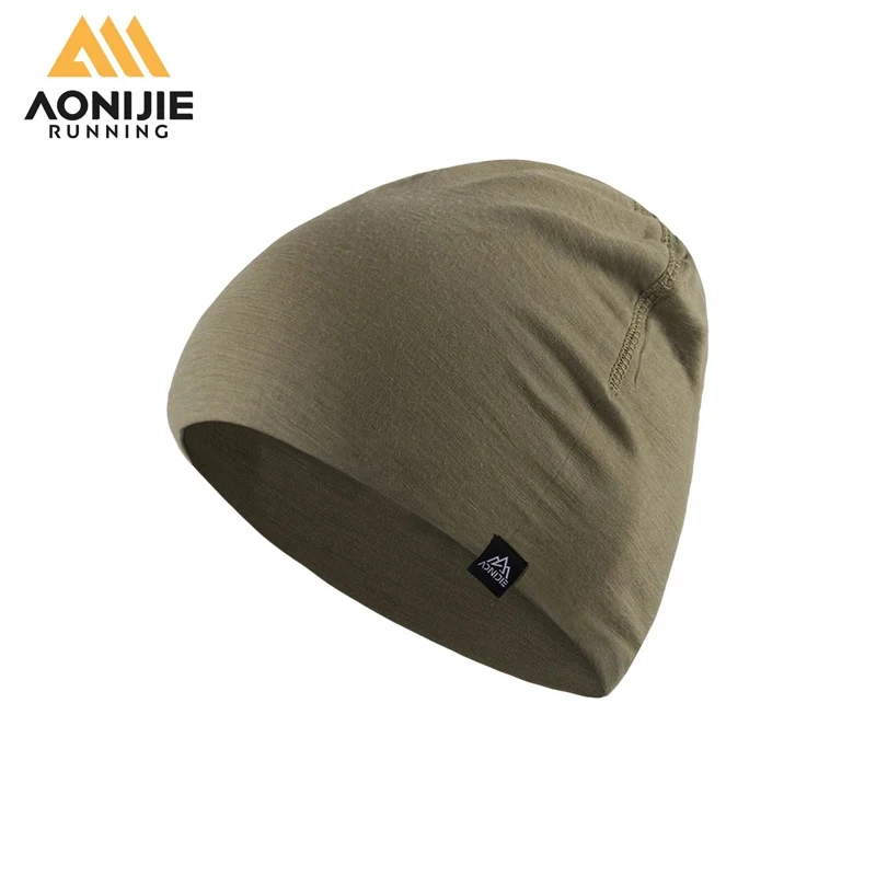 AONIJIE Outdoor Sports Cap Men Women Knited Wool Caps Spring Autumn Winter Cuffed Hat Travel Caps Camping Hiking Running Hats