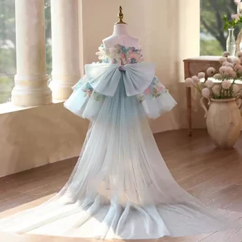 10 best sales Vestido turquesa para meninas - №9